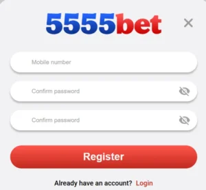 5555Bet Game Registration Page