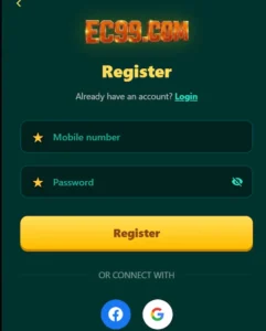 EC99 game Registration Page