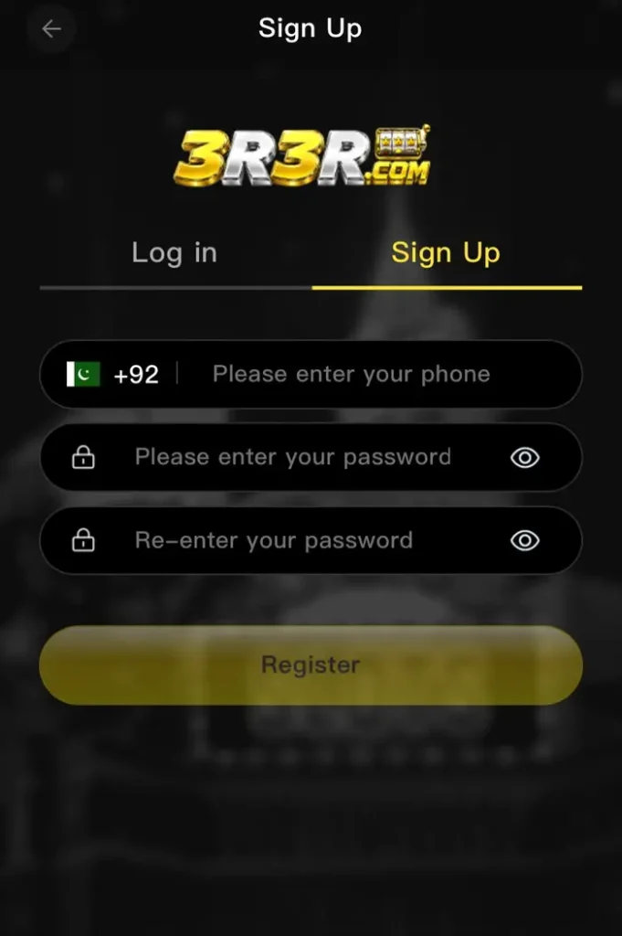 3R3R Game Registration Page