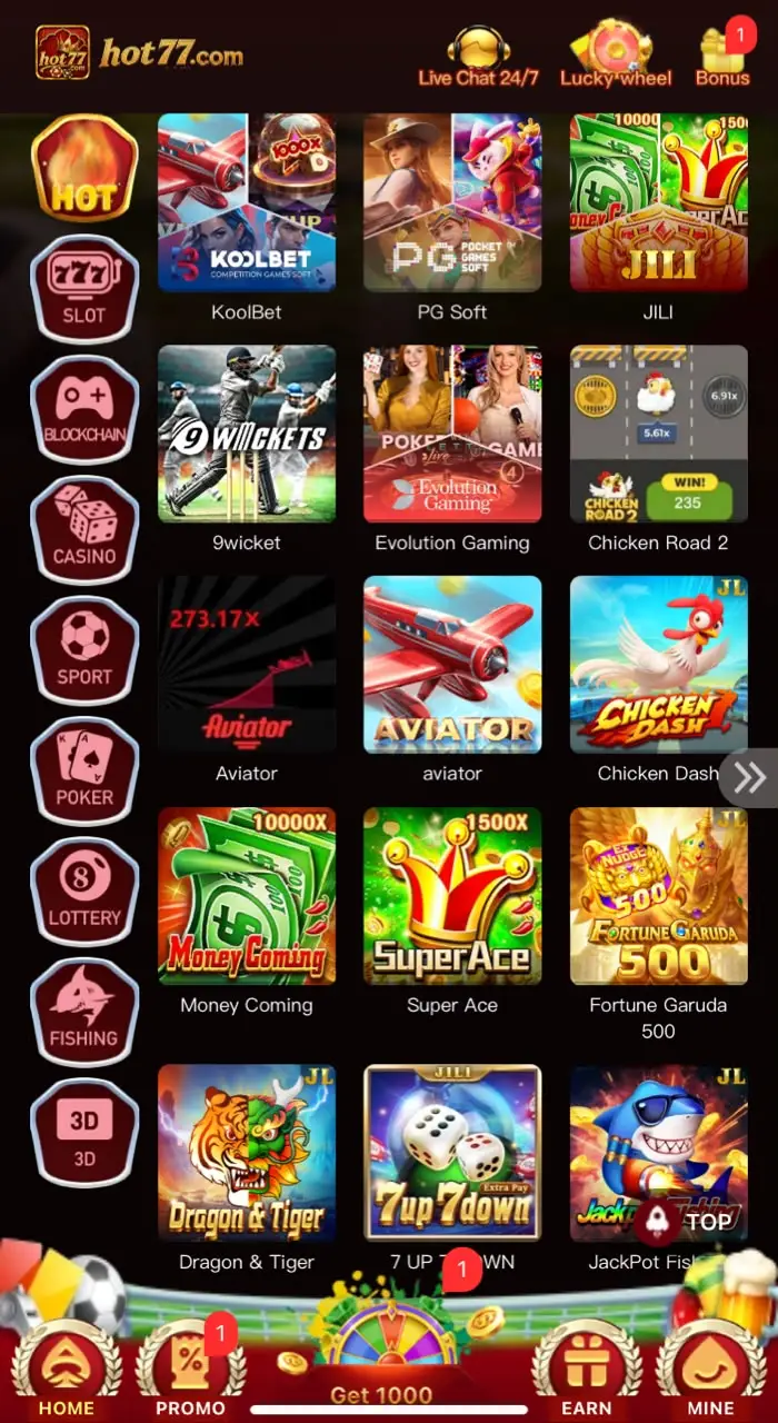 Hot77 Game Login