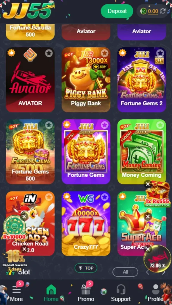 JJ55 Game Login