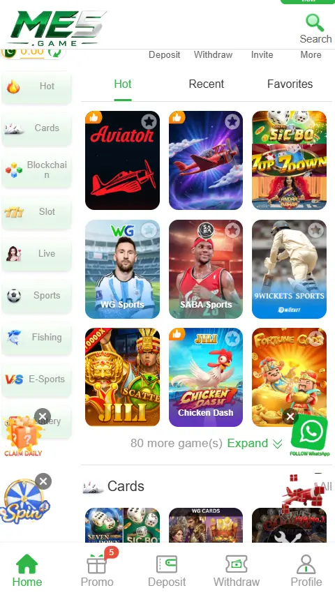 ME5 Games List screenshot