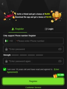VK999 Game Registration Page