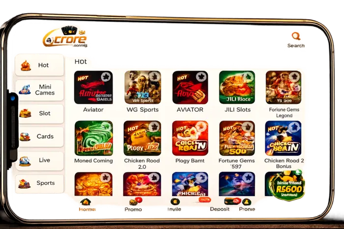 6 Crore Game Homepage