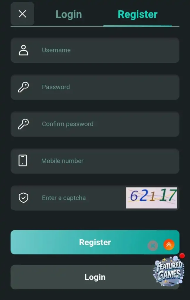 PKclub 777 Game Registration Page